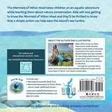 Original back cover of the first edition of The Mermaid of Hilton Head with the story summary and author bio