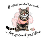 Second Position Ballet Vinyl Die Cut Sticker