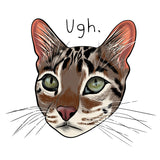 "UGH" Vinyl Die Cut Sticker