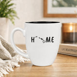 Hawaii Home 16 oz Ceramic Coffee Mug, State Outline Design