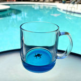 12.5 oz Ocean-Inspired Glass Mug with Sea Creature