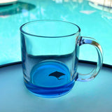 12.5 oz Ocean-Inspired Glass Mug with Sea Creature