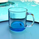 12.5 oz Ocean-Inspired Glass Mug with Sea Creature