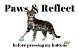 Paws and Reflect Vinyl Die Cut Sticker
