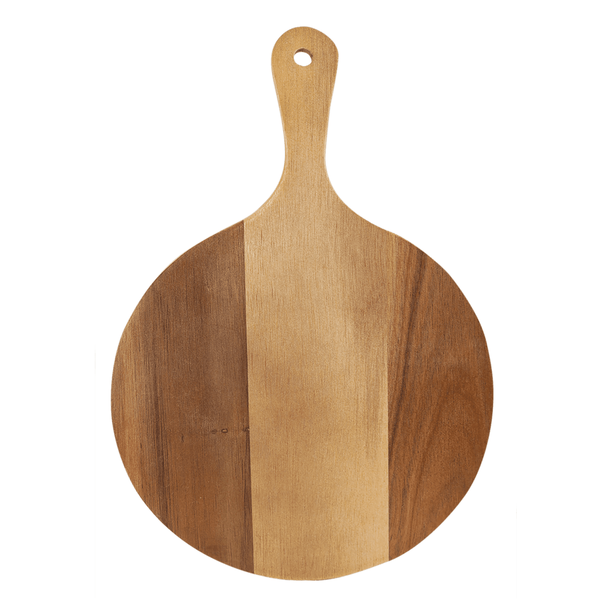 "Dad's BBQ" Round Acacia Wood/Slate Cutting Board - Laser Engraved