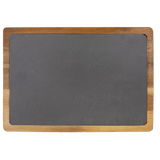 Bake the World a Better Place Engraved Acacia Wood & Slate Cutting Board