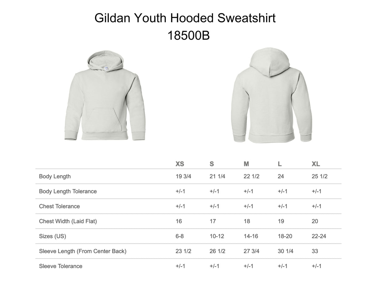 Youth Hooded Sweatshirt - Mermaid of Hilton Head Logo